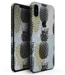 Retro Summer Pineapple v5 - iPhone XS MAX, XS/X, 8/8+, 7/7+, 5/5S/SE Skin-Kit (All iPhones Available)
