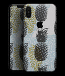Retro Summer Pineapple v5 - iPhone XS MAX, XS/X, 8/8+, 7/7+, 5/5S/SE Skin-Kit (All iPhones Available)