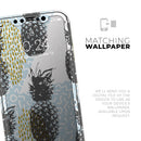 Retro Summer Pineapple v5 - Protective Skin Wrap & Decal – Compatible with iPhone SE to iPhone 17 Pro Max (All Models)