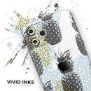 Retro Summer Pineapple v5 - Protective Skin Wrap & Decal – Compatible with iPhone SE to iPhone 17 Pro Max (All Models)