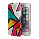 Retro Vector Sharp Shapes iPhone 6/6s or 6/6s Plus 2-Piece Hybrid INK-Fuzed Case