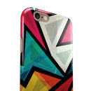 Retro Vector Sharp Shapes iPhone 6/6s or 6/6s Plus 2-Piece Hybrid INK-Fuzed Case