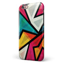 Retro Vector Sharp Shapes iPhone 6/6s or 6/6s Plus 2-Piece Hybrid INK-Fuzed Case