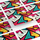 Retro Vector Sharp Shapes - Premium Protective Decal Skin-Kit for the Apple Credit Card