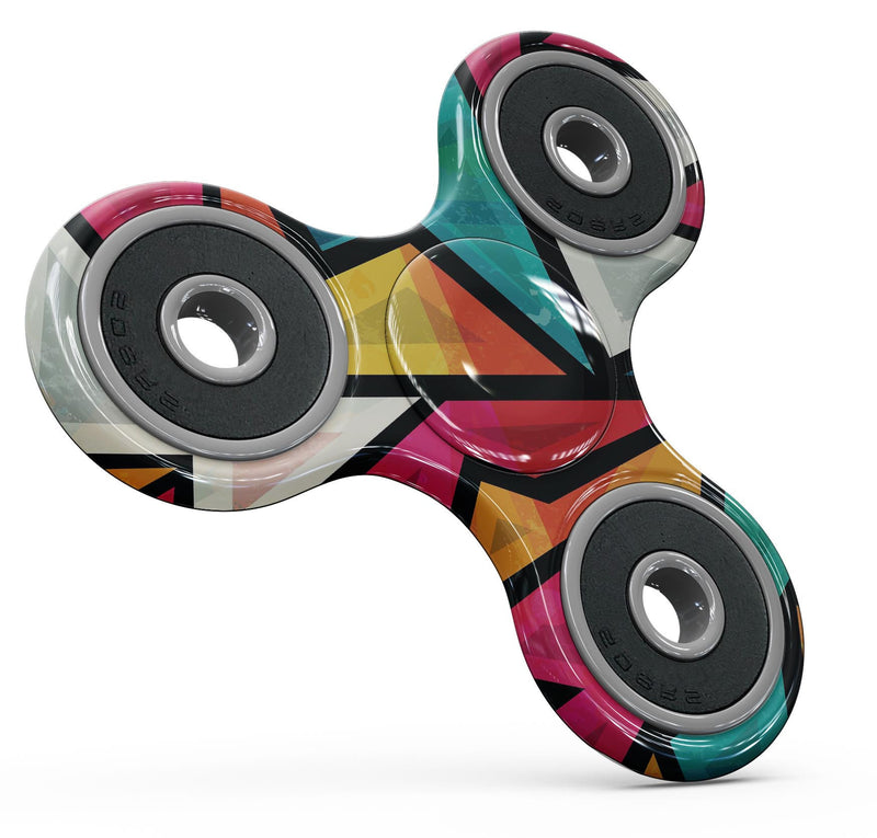 Retro Vector Sharp Shapes Full-Body Fidget Spinner Skin-Kit