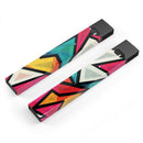 Retro Vector Sharp Shapes - Premium Decal Protective Skin-Wrap Sticker compatible with the Juul Labs vaping device