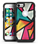Retro Vector Sharp Shapes - iPhone 7 or 7 Plus Commuter Case Skin Kit