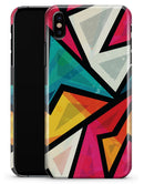 Retro Vector Sharp Shapes - iPhone X Clipit Case