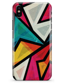 Retro Vector Sharp Shapes - iPhone X Clipit Case