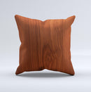 Rich Wood Texture Ink-Fuzed Decorative Throw Pillow