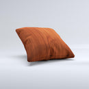 Rich Wood Texture Ink-Fuzed Decorative Throw Pillow