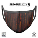 Rigid Torched Wood Planks - Made in USA Mouth Cover Unisex Anti-Dust Cotton Blend Reusable & Washable Face Mask with Adjustable Sizing for Adult or Child