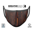 Rigid Torched Wood Planks - Made in USA Mouth Cover Unisex Anti-Dust Cotton Blend Reusable & Washable Face Mask with Adjustable Sizing for Adult or Child