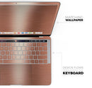 Rose Gold Digital Brushed Surface V2 - Skin Decal Wrap Kit Compatible with the Apple MacBook Pro, Pro with Touch Bar or Air (11", 12", 13", 15" & 16" - All Versions Available)