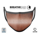 Rose Gold Cracked Surface V1 - Made in USA Mouth Cover Unisex Anti-Dust Cotton Blend Reusable & Washable Face Mask with Adjustable Sizing for Adult or Child