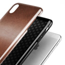 Rose Gold Cracked Surface V1 - iPhone X Swappable Hybrid Case