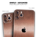 Rose Gold Cracked Surface V1 - Protective Skin Wrap & Decal – Compatible with iPhone SE to iPhone 17 Pro Max (All Models)