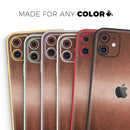 Rose Gold Cracked Surface V1 - Protective Skin Wrap & Decal – Compatible with iPhone SE to iPhone 17 Pro Max (All Models)