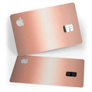 Rose Gold Digital Brushed Surface V1 - Premium Protective Decal Skin-Kit for the Apple Credit Card