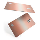 Rose Gold Digital Brushed Surface V1 - Premium Protective Decal Skin-Kit for the Apple Credit Card