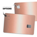 Rose Gold Digital Brushed Surface V1 - Premium Protective Decal Skin-Kit for the Apple Credit Card