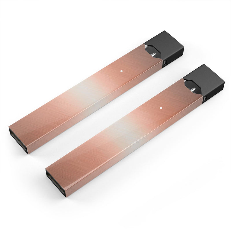 Rose Gold Digital Brushed Surface V1 - Premium Decal Protective Skin-Wrap Sticker compatible with the Juul Labs vaping device