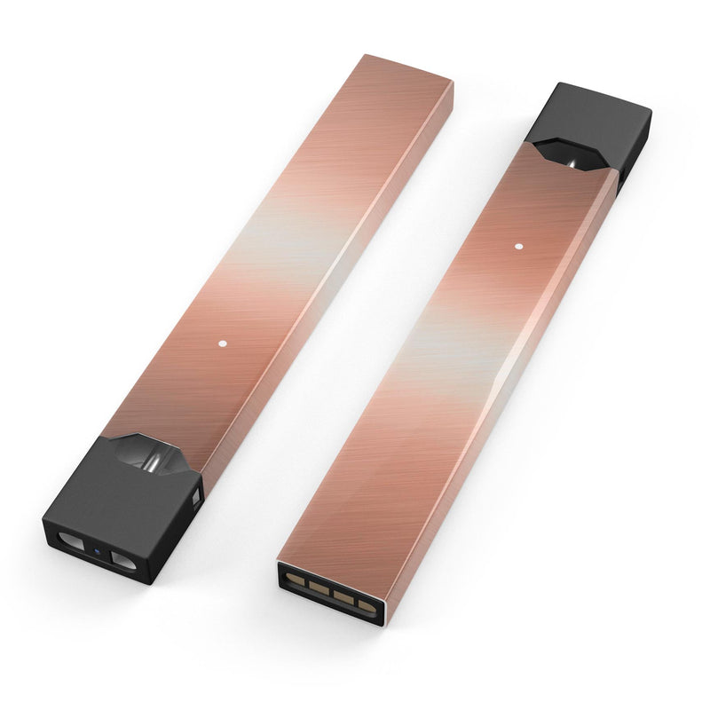 Rose Gold Digital Brushed Surface V1 - Premium Decal Protective Skin-Wrap Sticker compatible with the Juul Labs vaping device