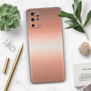 Rose Gold Digital Brushed Surface V1 - Premium Vinyl Skin Decal for Samsung Galaxy S25 Ultra, S24, S23, S22 & All Galaxy S Models