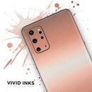 Rose Gold Digital Brushed Surface V1 - Premium Vinyl Skin Decal for Samsung Galaxy S25 Ultra, S24, S23, S22 & All Galaxy S Models