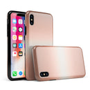 Rose Gold Digital Brushed Surface V1 - iPhone X Swappable Hybrid Case