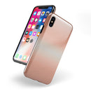 Rose Gold Digital Brushed Surface V1 - iPhone X Swappable Hybrid Case
