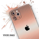 Rose Gold Digital Brushed Surface V1 - Protective Skin Wrap & Decal – Compatible with iPhone SE to iPhone 17 Pro Max (All Models)