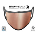 Rose Gold Digital Brushed Surface V2 - Made in USA Mouth Cover Unisex Anti-Dust Cotton Blend Reusable & Washable Face Mask with Adjustable Sizing for Adult or Child