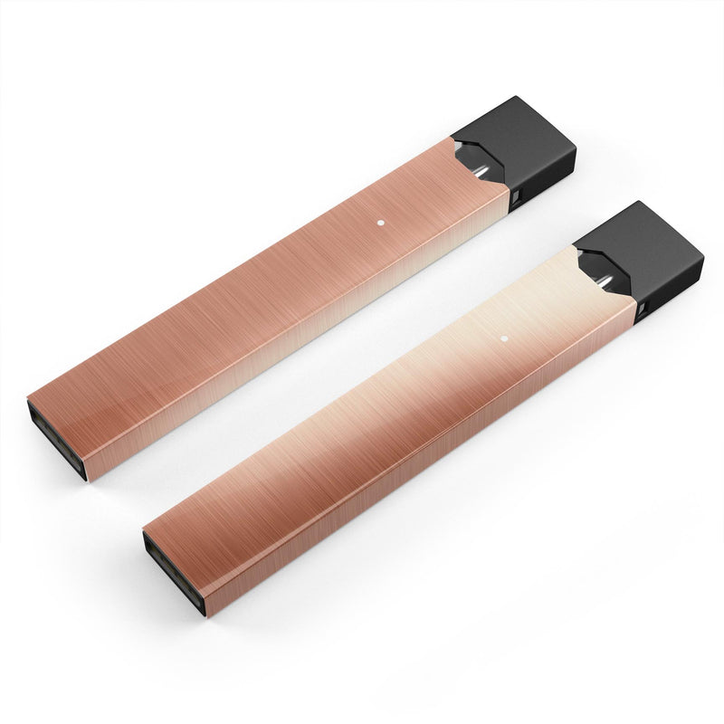 Rose Gold Digital Brushed Surface V2 - Premium Decal Protective Skin-Wrap Sticker compatible with the Juul Labs vaping device