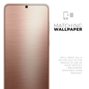 Rose Gold Digital Brushed Surface V2 - Premium Vinyl Skin Decal for Samsung Galaxy S25 Ultra, S24, S23, S22 & All Galaxy S Models