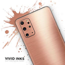 Rose Gold Digital Brushed Surface V2 - Premium Vinyl Skin Decal for Samsung Galaxy S25 Ultra, S24, S23, S22 & All Galaxy S Models