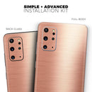 Rose Gold Digital Brushed Surface V2 - Premium Vinyl Skin Decal for Samsung Galaxy S25 Ultra, S24, S23, S22 & All Galaxy S Models
