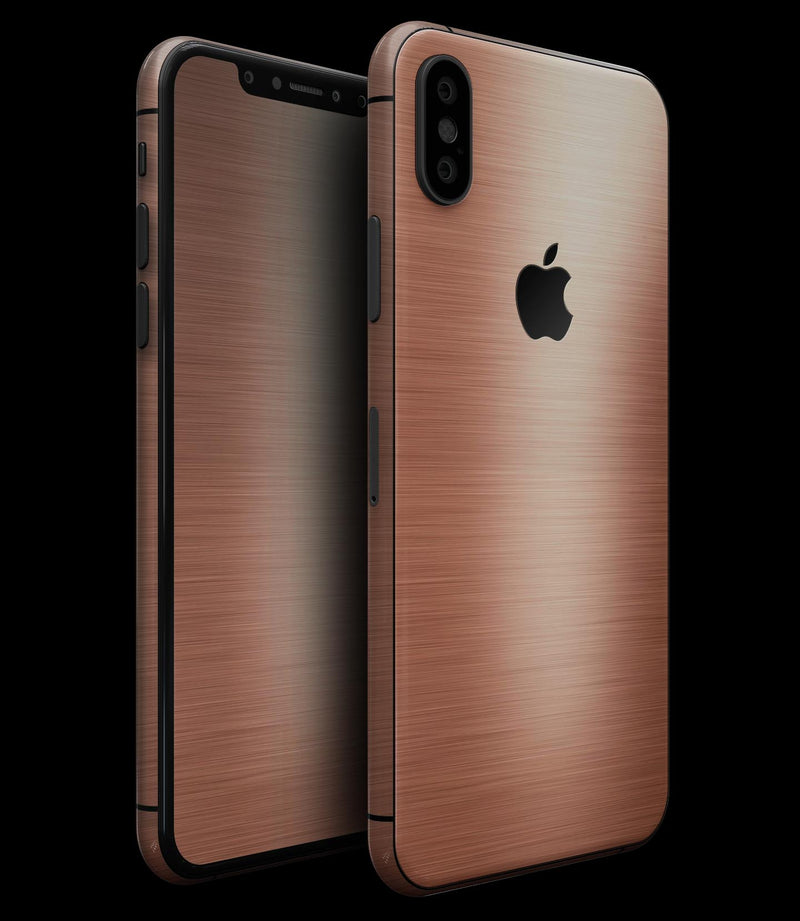 Rose Gold Digital Brushed Surface V2 - iPhone XS MAX, XS/X, 8/8+, 7/7+, 5/5S/SE Skin-Kit (All iPhones Available)
