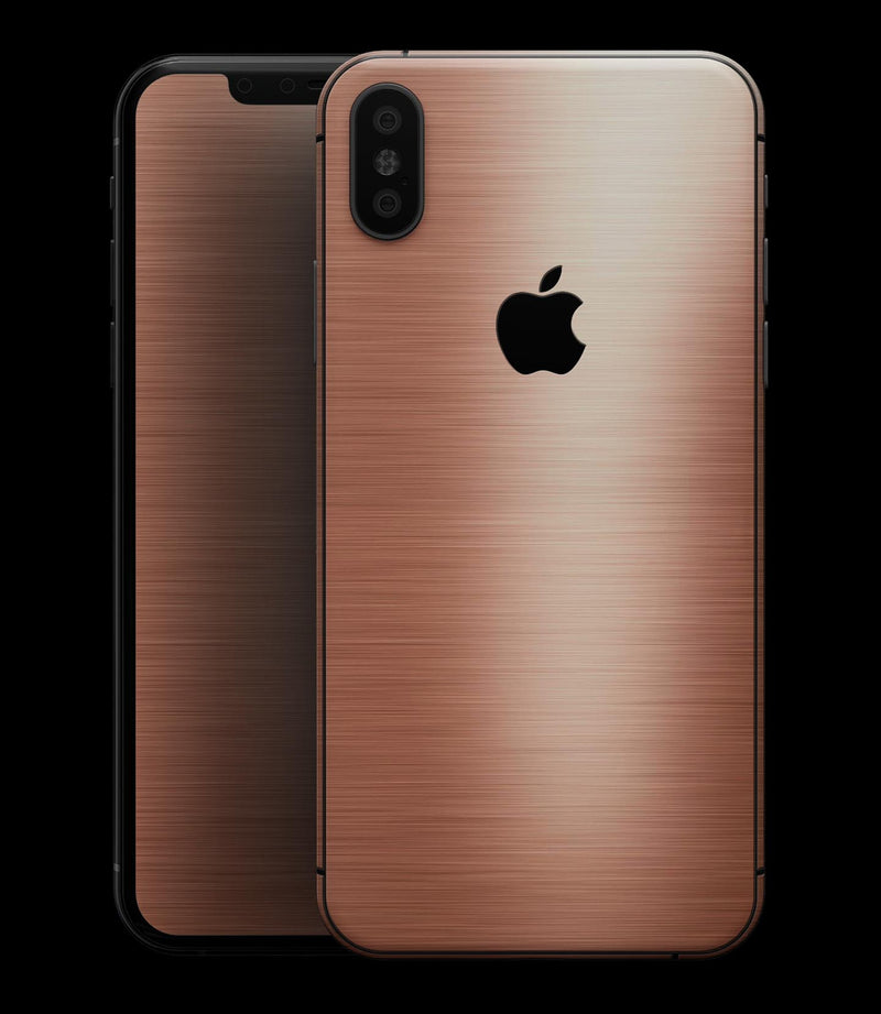 Rose Gold Digital Brushed Surface V2 - iPhone XS MAX, XS/X, 8/8+, 7/7+, 5/5S/SE Skin-Kit (All iPhones Available)