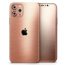 Rose Gold Digital Brushed Surface V2 - Protective Skin Wrap & Decal – Compatible with iPhone SE to iPhone 17 Pro Max (All Models)