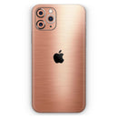 Rose Gold Digital Brushed Surface V2 - Protective Skin Wrap & Decal – Compatible with iPhone SE to iPhone 17 Pro Max (All Models)
