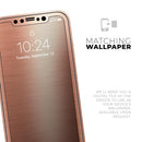 Rose Gold Digital Brushed Surface V2 - Protective Skin Wrap & Decal – Compatible with iPhone SE to iPhone 17 Pro Max (All Models)