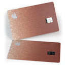Rose Gold Digital Falling Glitter - Premium Protective Decal Skin-Kit for the Apple Credit Card