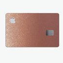 Rose Gold Digital Falling Glitter - Premium Protective Decal Skin-Kit for the Apple Credit Card