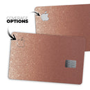 Rose Gold Digital Falling Glitter - Premium Protective Decal Skin-Kit for the Apple Credit Card