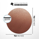 Rose Gold Digital Falling Glitter// WaterProof Rubber Foam Backed Anti-Slip Mouse Pad for Home Work Office or Gaming Computer Desk