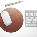 Rose Gold Digital Falling Glitter// WaterProof Rubber Foam Backed Anti-Slip Mouse Pad for Home Work Office or Gaming Computer Desk