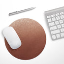 Rose Gold Digital Falling Glitter// WaterProof Rubber Foam Backed Anti-Slip Mouse Pad for Home Work Office or Gaming Computer Desk