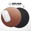 Rose Gold Digital Falling Glitter// WaterProof Rubber Foam Backed Anti-Slip Mouse Pad for Home Work Office or Gaming Computer Desk