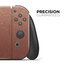 Rose Gold Digital Falling Glitter // Skin Decal Wrap Kit for Nintendo Switch Console & Dock, Joy-Cons, Pro Controller, Lite, 3DS XL, 2DS XL, DSi, or Wii - Vinyl Skin Wrap for Nintendo Switch 2, OLED, Lite, Pro Controller, Wii & Classic Handhelds
